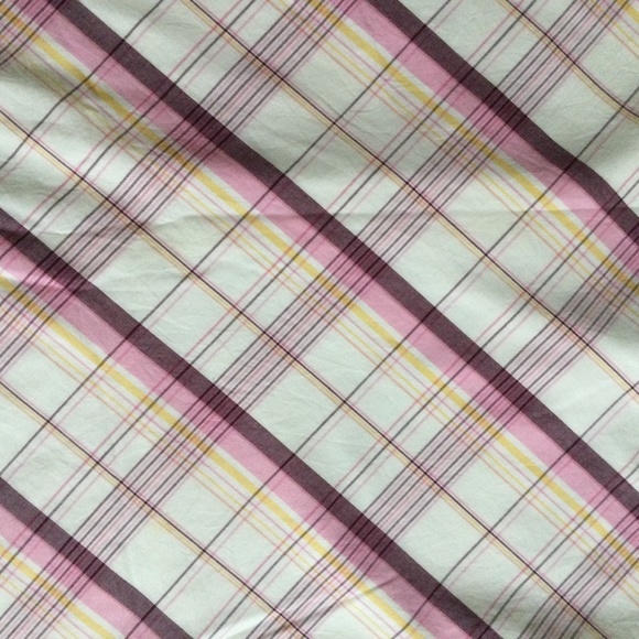 Vintage American Eagle Plaid A-Line Skirt Cotton Pink - Sz 2 - Picture 7 of 12